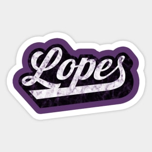 Support Your Lopes with this Vintage Design! Sticker